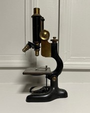 Antique 1908 Bausch & Lomb Optical Compound Microscope Rochester NY USA picture