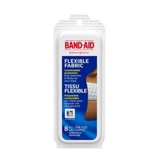 BAND-AID Brand Flexible Fabric Adhesive Bandages, All 8 Count, One Size picture