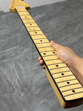 Low price Gloss 21 Fret  maple Electric guitar neck part big head 25.5inch picture