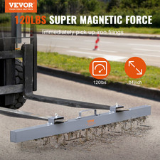 120lbs Hanging Magnetic Sweeper Forklift Tool for Nails, Bolts, Iron Chips picture