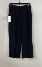 Wilfred Women's Effortless Crop Pants Black High Rise Wide Leg NWT Sz 0 picture