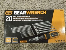 Gearwrench 20 Piece Torque Screwdriver Set 10-50 In-lb New picture
