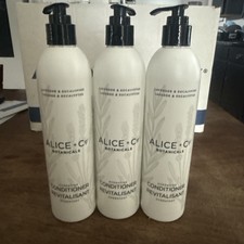 3 Bottles Alice + Co Botanicals Hydrating CONDITIONER Lavender & Eucalyptus 12oz picture