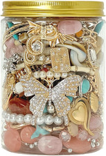 45-50 Pcs Mystery Jewelry Jar, Surprise Jewelry Set for Woman Includes Necklaces picture