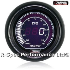 GENUINE Prosport 52mm Evo Ice White Display LCD Digital Turbo Boost Gauge PSI picture