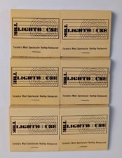 Vintage Toronto Hilton Harbour Castle Lighthouse Matchbooks Lot of 6 Full Canada picture