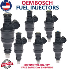x6 NEW OEM BOSCH Fuel Injectors For 1988 1989 1990 Oldsmobile Toronado 3.8L V6 picture