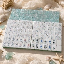 2026 Pearlescent blue American Mahjong Game Set, 160 Paris Mah Jong Tiles picture