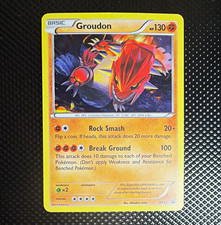 Groudon XY52 - Incorrect Holo Error - RARE LOW POP - Pokemon - HP picture