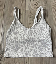 lululemon Align Tank Top White/Gray Animal Print A/B picture