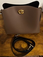 Coach taupe shoulder bag picture