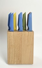 Rachael Ray Füri Gusto-Grip 8-Knife Set with Wood Block Discontinued Color Way picture