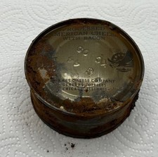 Vintage WW2 K Ration American Cheese and Bacon Can picture