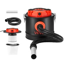 VEVOR Ash Vacuum 2.6 Gallon 1200W Powerful Fireplace Cleaner Steel Body Grills picture
