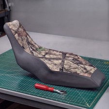 Polaris Outlaw 450 500 525 Seat Cover 2006 To 2008 Gray Camo Vinyl Seat Cover picture