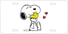 SNOOPY AND WOODSTOCK USA MADE LICENSE PLATE picture