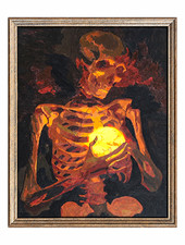 Framed Portrait Skeleton Painting picture