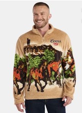Coors Men's Scenic Print Fleece Quarter Zip Jacket picture
