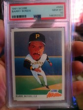 Score 1991 Barry Bonds Pittsburgh Pirates All-Star #668 PSA 10 Mint picture