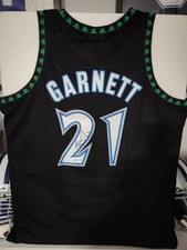 1997-98 Kevin Garnett Signed Minnesota Timberwolves Mitchell & Ness HWC Swingman picture