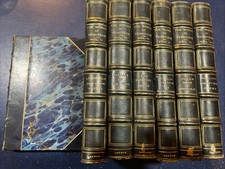 The Works Of Alfred Lord Tennyson Ten 1884 Macmillan Marbled HC, 7 Vol. Set picture