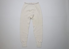 Vtg 60s Hanes Thermal Knit Mens Medium Blank Cuffed Joggers Pants Base Layer USA picture
