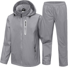 SWISSWELL Men's Waterproof Golf Rain Suit Rain Gear Jacket and Pants Lightweight picture