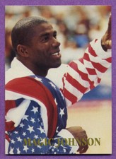 Magic Johnson Lakers/Team USA 1992 Barcelona Olympics Gold Medal Winner Oddball picture
