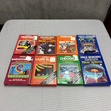 Vintage Atari 2600 Empty Boxes Lot of 8 Activision Checkers Laser Blast More picture