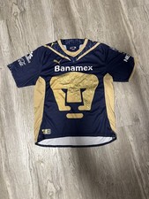 Vintage Pumas UNAM 2009-2010 Away Soccer Jersey Puma Men's Size M #2 Velarde picture