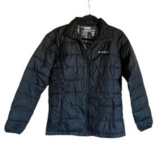Women’s COLUMBIA Black Omni Heat Zip Up Puffer Jacket S picture