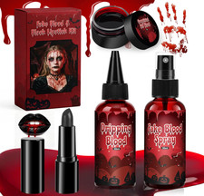 Halloween Fake Blood Kit Cosplay Vampire Makeup Accessories picture