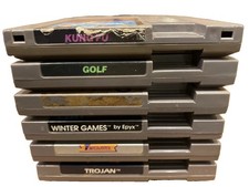 Nintendo   Early Release 85-87  Lot Of 5 NES  6 Screws On Back Not  Tested As Is picture