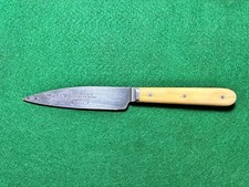 Vintage Late 1800s J. Russell & Co. Green River Works Carbon Steel Paring Knife picture