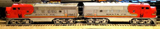 LIONEL 2343 PWD 2333 DUMMY SANTA FE AA UNITS IN GOOD CONDITION TO RESTORE, RUNS. picture