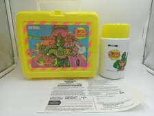 Vintage Toxic Crusaders Lunch Box Set w/ Thermos & Manual Argentina Rare No TMNT picture