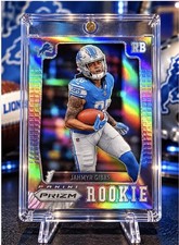 Jahmyr Gibbs ROOKIE RARE HOLO REFRACTOR PRIZM SPORTS CARD LIONS MINT RC picture