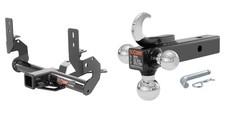 CURT Trailer Hitch Class 3 2in Receiver Multi-Ball Mount w/ Hook Tow Kit - 13136 picture