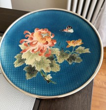 Japanese Ginbari Cloisonne Decorative Plate picture