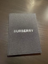 BURBERRY Passport Holder Cover BLACK NEW AUTHENTIC Burberry Perfumes picture