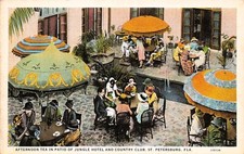 St Petersburg FL Florida Jungle Country Club Hotel Boca Ciega Bay Postcard G11 picture