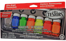 Testors Enamel Paint Set, 9132X, Fluorescent picture