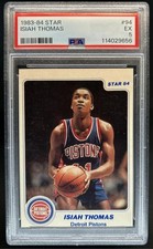 1983-84 Star Isiah Thomas #94 RC XRC Detroit Pistons HOF PSA 5 EX Rookie Card picture