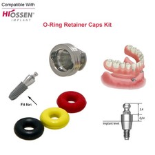 4Pcs/Set Dental Implant O-ring Retainer Caps Kit Ball Abutment forHiossen Osstem picture