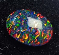 11 .5 Ct Natural Fire Opal Oval Cut IGL Certified Australian Loose Gemstone 5JSS picture