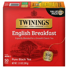 Twinings English Breakfast Pure Black Tea Bags, 50 Count Box picture
