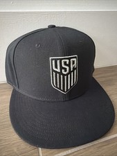 Nike USA Soccer USMNT Polyester SnapBack Authentic Indigo Blue picture
