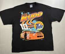 vintage 1990s black NASCAR graphic T-shirt  picture