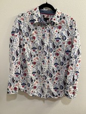Talbots Classic Cotton Shirt Climbing Floral Medium picture