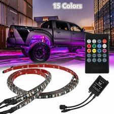4 PCS RGB 48 LED Strip Neon Light Kit Under Car Tube Underglow Underbody System picture